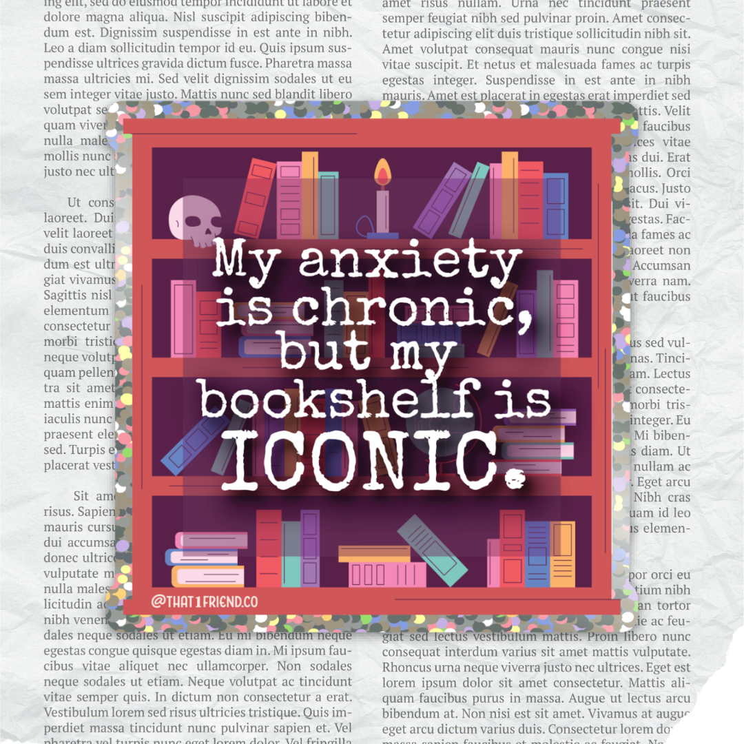 Iconic Bookshelf Sticker