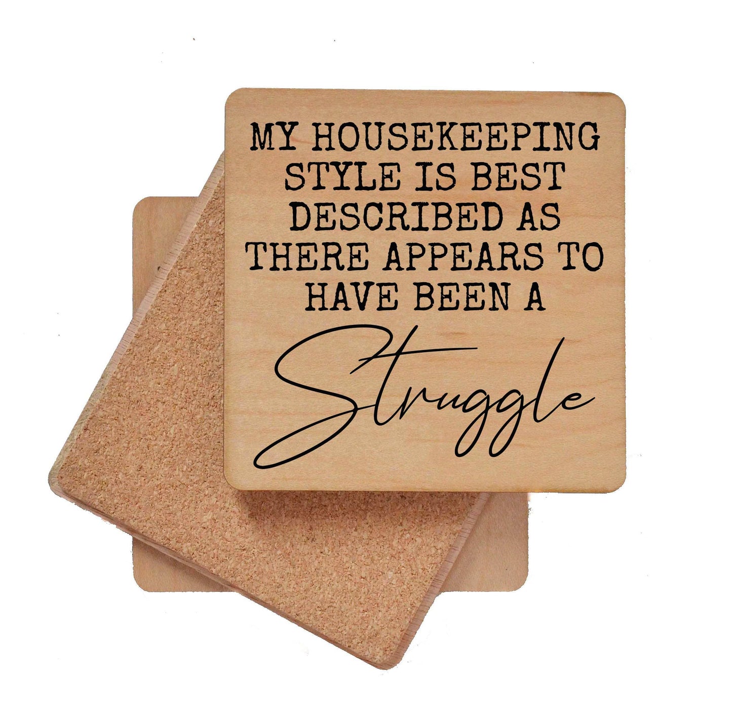 There Appears To Have Been A Struggle Coaster – Funny Wood Drink Coaster